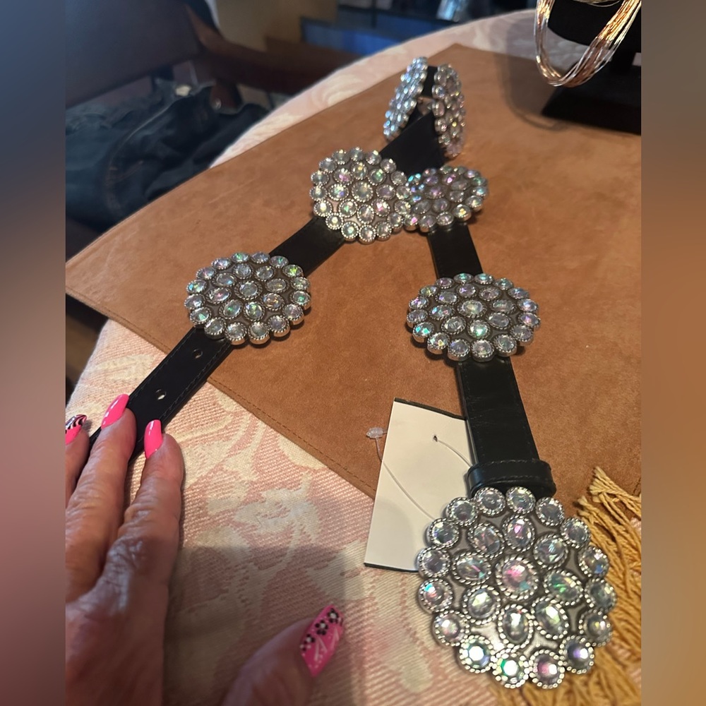 Cute Crystal Concho Belt